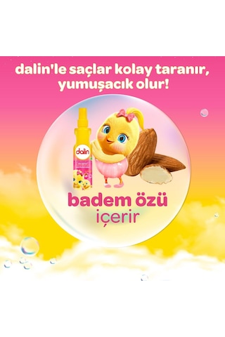 Dalin Badem Özlü Kolay Tarama Saç Spreyi 200 ML 3 Adet