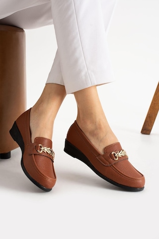 Modafrato Stl-503 Ortopedik Taban Kadın Babet Anne Ayakkabısı Taba