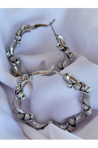 Dorika Sarmal Model Halka Model Silver Gümüş Renk Silver
