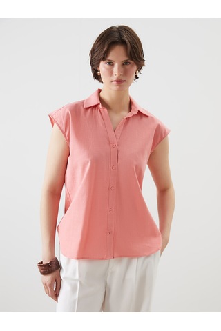 Lcwaıkıkı Classic Pembe Regular Fit Kadın Gömlek