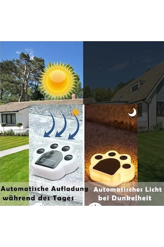 Pazly Güneş Enerjili Bahçe Aydınlatma: Kablosuz, Su Geçirmez Led Lambalar, 8 Saat Çalışma, İç/dış Mekan