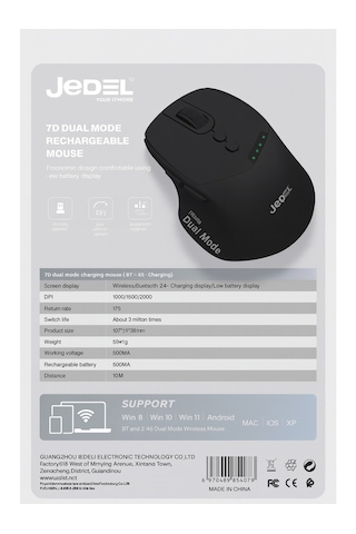 Jedel Wd155 7d Dual Mode Kablosuz Mouse