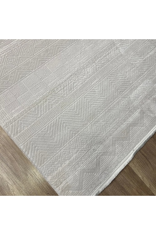 Apex Azur 6521 Bej Modern Makina Halısı Bej