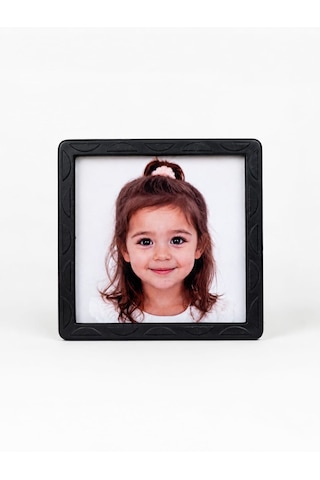8 Adet Siyah Çerçeveli Fotoğraf Baskılı Mıknatıslı Magnet 6x6 Cm Kişiye Özel