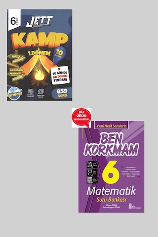 6.sınıf Yeni 1.dönem Jett Kamp Denemeleri 10 Günde İlk Dönem Tekrarı + Matematik Kitabı Hediyeli