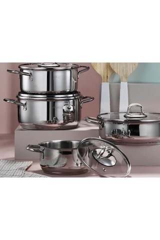 Aryıldız 8 Parça Aria Tencere Seti