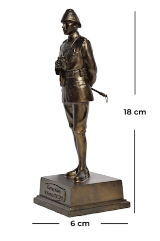 Biblosam Kurmay Albay Atatürk Heykeli Biblo - Küçük Boy 18 Cm
