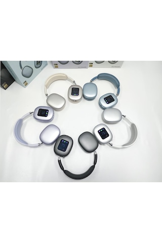 Akz Max600 Kablosuz Dijital Ekranlı Kart Okuyuculu Bluetooth Kulaklık