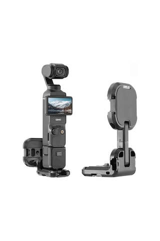 Djı Osmo Pocket 3 Startrc Metal L-şekilli Genişletme Braketi İçin Siyah