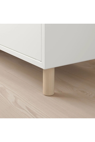 Ikea Eket 4'lü Mobilya Ayağı 10 X 3 Cm Beyaz - Sarı