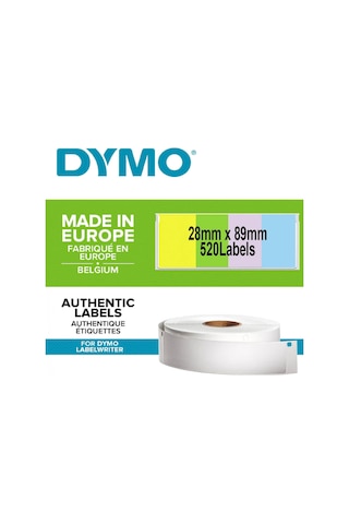 Dymo S0722380, Lw Adres Etiketi, 89x28 Mm 520 Etiket/paket, Karışık Renkli 99011 Diğer