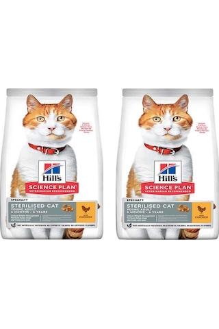Hill's Sterilised Tavuklu Kısırlaştırılmış Yetişkin Kedi Maması 2 x 1500 G