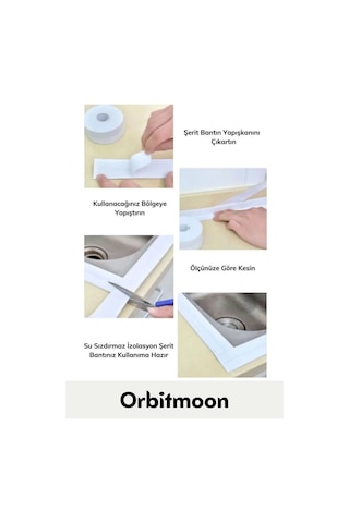 Özel Seri Premium Su Geçirmez Sızdırmaz Lavabo Küvet Yağ Nem Küf Önleyici 3.2m 3 Adet İzolasyon Bant