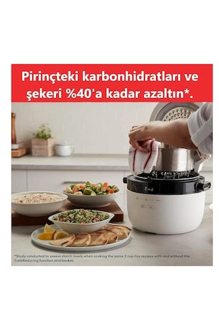 Instant Pot Hızlı Pilav Pişirici Ve Buharlı Pişirici - Otomatik, Buharlı Pişirici, Sote Ve Kızartma Makinesi, 40 Porsiyon Kapasiteli, 5 Lt