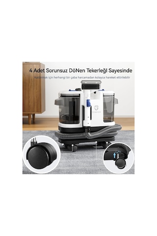 Halı/koltuk Yıkama Makinesi Ve Spot Temizleyici Sofa, Halı Ve Araç İçin Uygun, Güçlü Islak/kuru Vakum, 1.8 L Su Tankı, Tekerlekli Tasarım