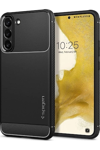 Spigen Samsung Uyumlu Galaxy S22 Plus 5G Kılıf Rugged Armor Matte Black - ACS03952
