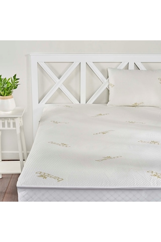 Linens Bambu S.Geçirmez 160X200 CM Yatak Alezi Beyaz
