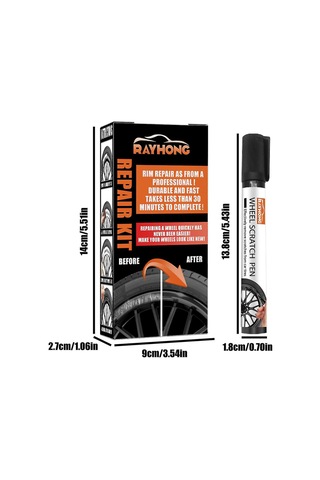 Ximistore9 Jant Onarım Seti - Evrensel Renklerle Çizik Ve Hasarları Onarın, Suya Ve Pasa Dayanıklı