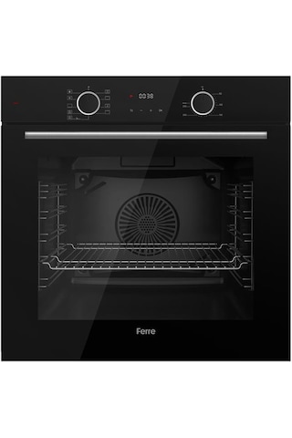 Ferre Fryart CS Serisi XE63CS - CS205 - D063 Siyah Cam Ankastre Set