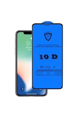 Tempered Glass Ekran Koruyucu Cam 9H 10D Samsung Uyumlu A30 Black
