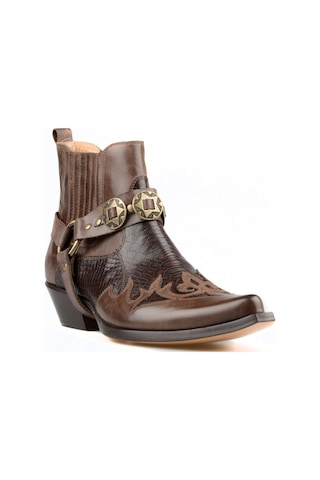 Footcourt Kahverengi Western Kovboy Erkek Botu