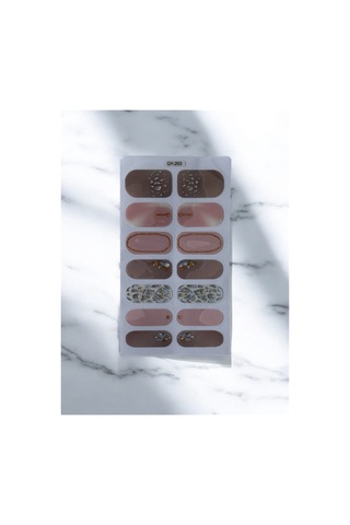 Jelüx Palette Pastel Renkli Yapışkan Tam Kaplama Jel Tırnak Seti Bakım Kiti İle 5 Boy 14 Adet 28837581