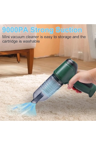 Laxsam Mini 3 İn 1 Araç İçi Süpürge Kablosuz Şarjlı Süpürge