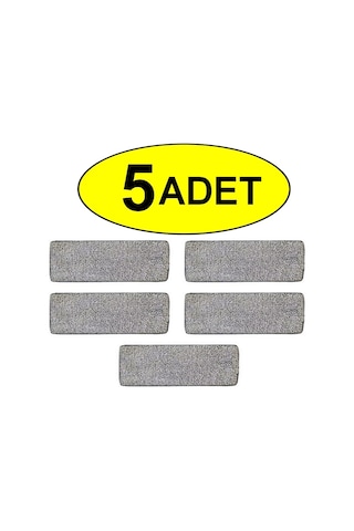 5 Adet Zambak Mikrofiber Yedek Mop Başlığı - Mop Bezi - Zambak Mo
