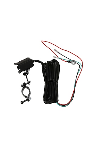 Honmex 12v Atv Elektrikli Vinç Parçası: Rocker Thumb Anahtar, Montaj Braketi, 2.5m Kablolu Röle Kontrolü, Su Geçirmez Abs+nilon