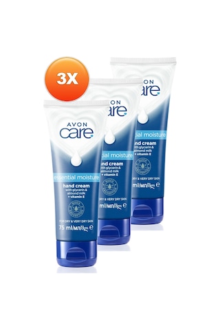 Avon Care Gliserin Ve Badem Sütü İçeren Yoğun Nemlendirici El Kremi 3 x 75 ML