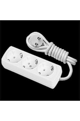 Günsan Visage 3'lü Çocuk Korumalı Grup Priz 5mt 5 M