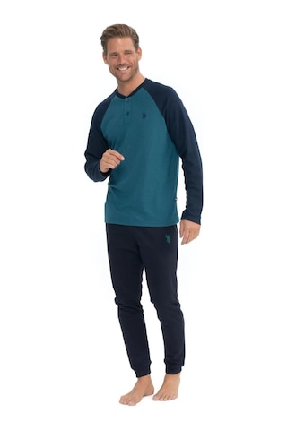 U.s. Polo Assn. Erkek Yakası Düğmeli Parçalı Pijama Takımı 001