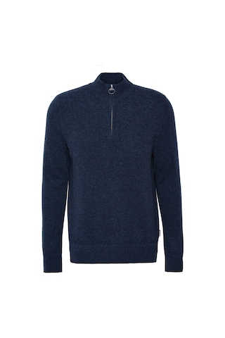 Barbour Waterbury Half Zip Kazak Ny91 Navy Lacivert