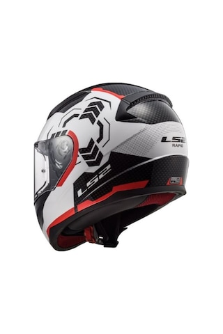 Ls2 Rapıd Ghost Beyaz-Siyah-Kırmızı Kask
