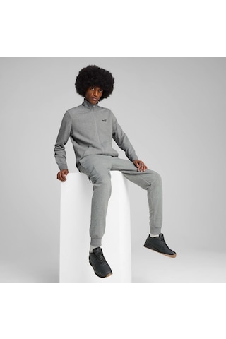 Puma Erkek Ess No. 1 Logo Track Jacket Eşofman Üst 68258403 Gri