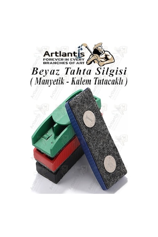 Yazı Tahta Silgisi Plastik Mıknatıslı 1 Adet Beyaz Yazı Tahtası Silgisi Manyetik Kaliteli Keçe Uçlu Silgi Okul Sınıf Diğer