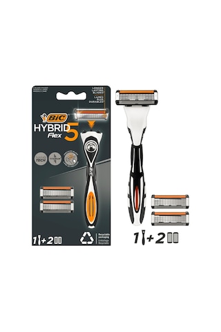 Bic Flex 5 Hybrid Erkek Tıraş Bıçağı 1 Sap + 2 Başlık (5 Bıçak)