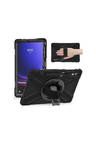 Galaxy Tab S9 Fe Plus 12.4 Uyumlu Amazing Tablet Kılıf Standlı Koruyucu Kapak Arka Kapak