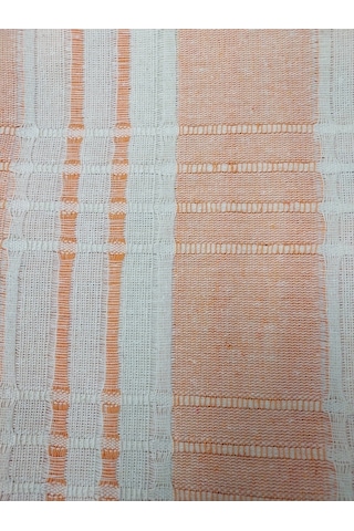 Buldan Pamuklu Kolsuz Koltuk Örtüsü 180x220 -turuncu Krem Turuncu