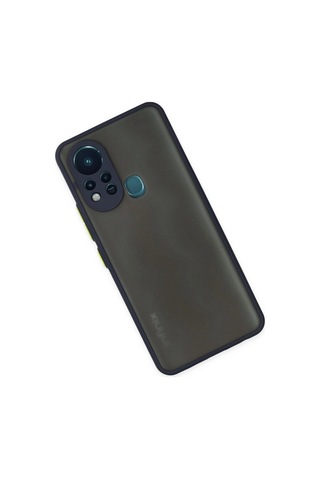 İnfinix Hot 11s Kılıf Montreal Silikon Kapak - Lacivert Düz Renkli