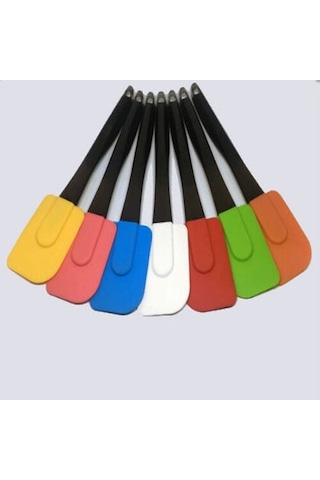 Renkli Spatula - Büyük Çok Renkli