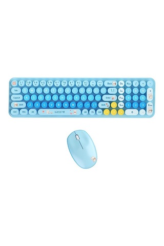 Mofıı Baby Bear Kablosuz Klavye Mouse Seti 2.4g Sevimli Ayıcık Tasarımlı 85 Tuş Kompakt Set Optik