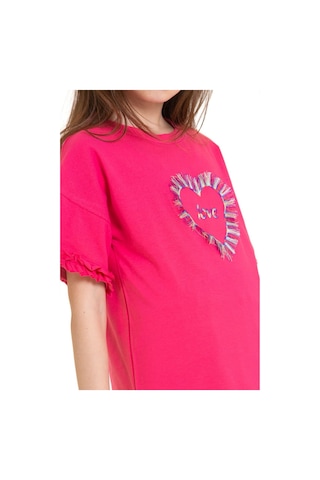 Kız Çocuk Şortlu Takım Fuşya