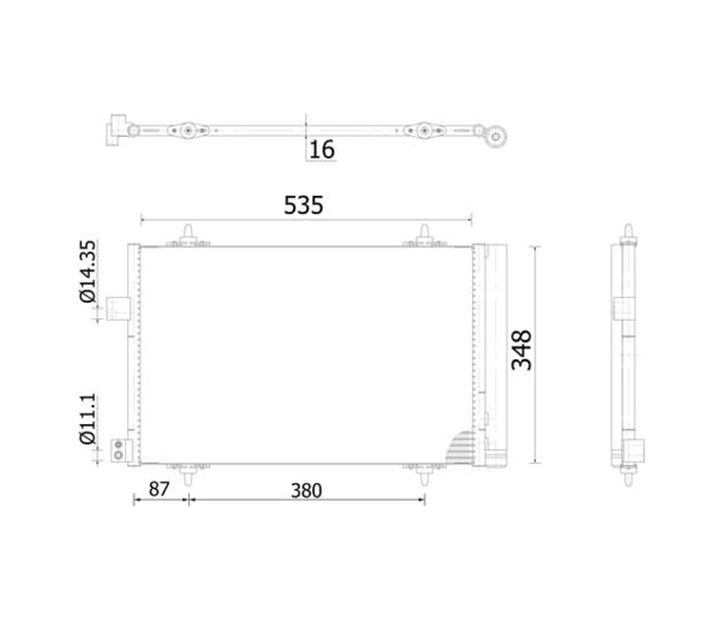 Klima Radyatörü Kondansör P407 2004-2011 P508 2010-2018 C5 2004-2017 1.6-1.8-2.0 Vtı-hdı 6455 Hv 6455 Gy 6455 Jb 9683011280