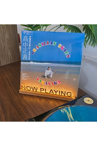 Now Playing Işıklı Plak Standı