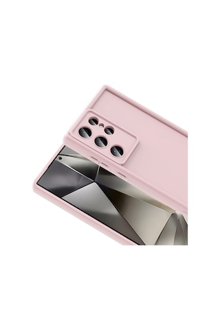 Galaxy S25 Ultra Uyumlu Kılıf Kamera Korumalı Sys Ananas Kapak - Pembe Pembe
