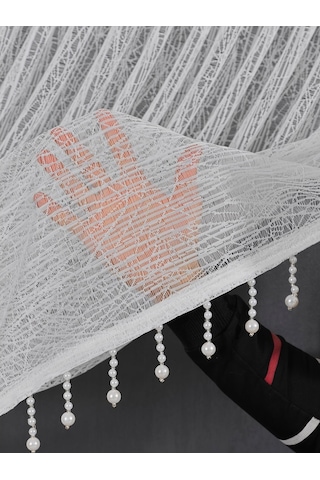 Salon Perdesi Kruvaze Tül Perde Dökümlü Gösterişli Tül Perde (382507529)