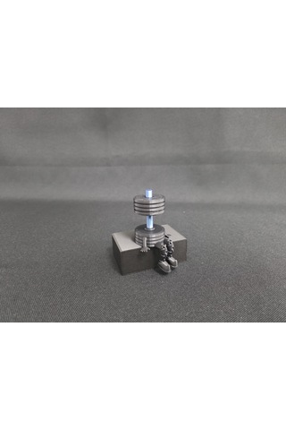 Spor Temalı Dekoratif Dambıl Figürlü Masaüstü Biblo Modern Tasarım 5x7x6 Cm