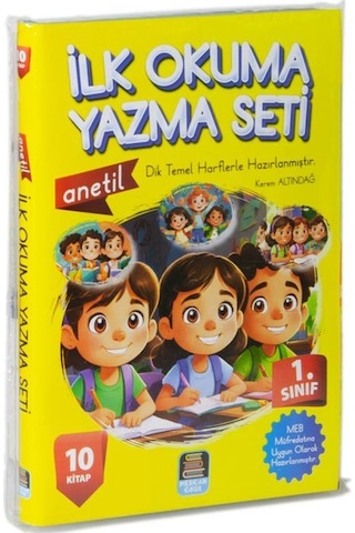 1.sınıf Anetil İlk Okuma Yazma Seti 10 Kitap Renkli Resimli D...