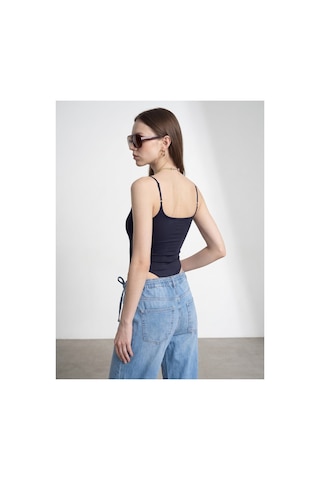 Dilvin 21216 Askılı Bodysuit-k.lacivert-16508